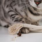 Katzenspielseil „Wave“ aus Baumwolle mit Matatabi-Holz