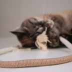 Katzenspielseil „Wave“ aus Baumwolle mit Matatabi-Holz