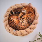 Katzenbett aus Merinowolle „Cloud“