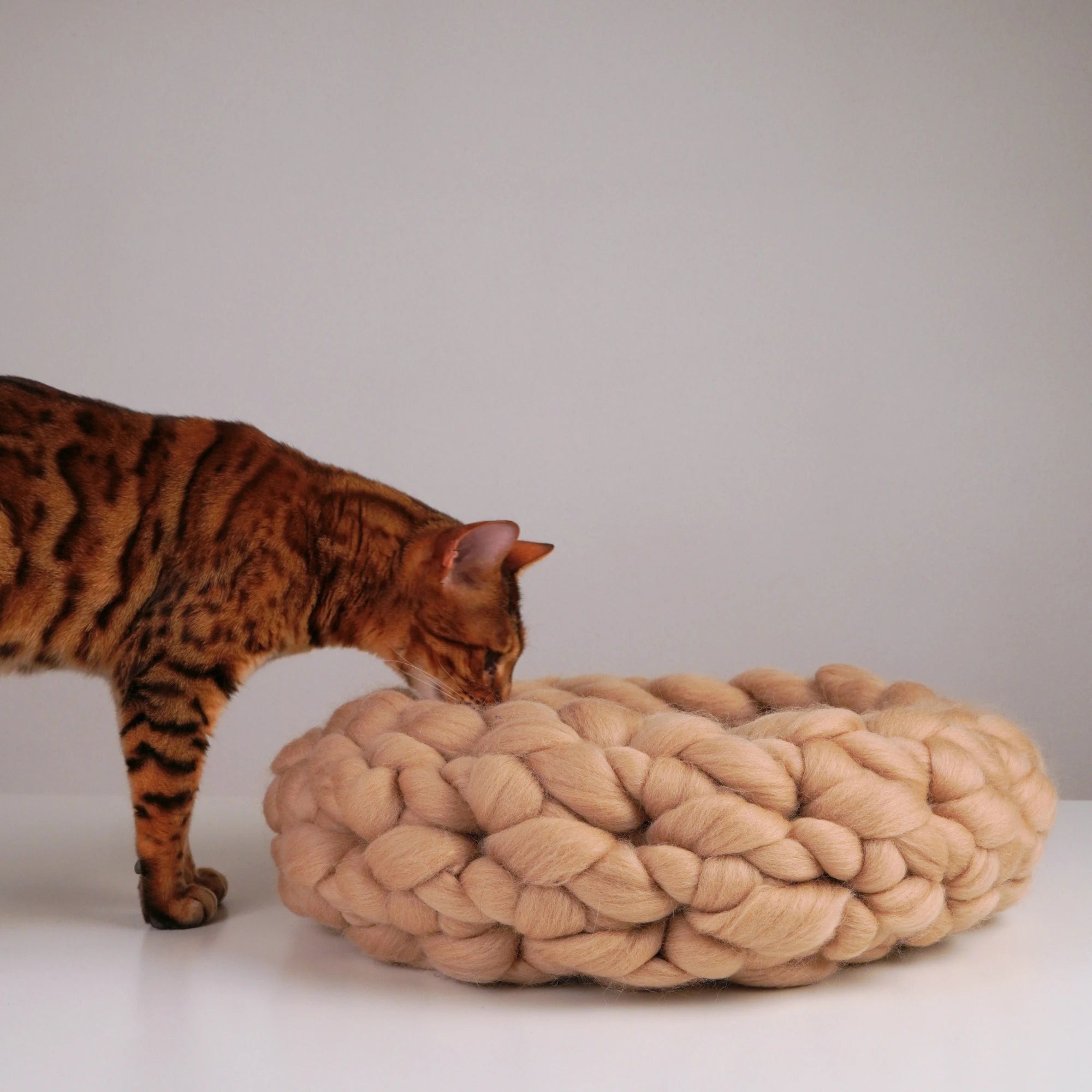 Katzenbett aus Merinowolle „Cloud“